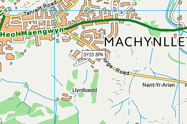 SY20 8PA map - OS VectorMap District (Ordnance Survey) SY20 8PA map - OS VectorMap District (Ordnance Survey)