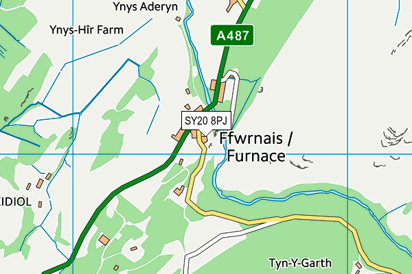 SY20 8PJ map - OS VectorMap District (Ordnance Survey) SY20 8PJ map - OS VectorMap District (Ordnance Survey)