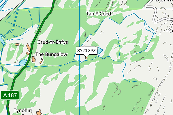 SY20 8PZ map - OS VectorMap District (Ordnance Survey) SY20 8PZ map - OS VectorMap District (Ordnance Survey)