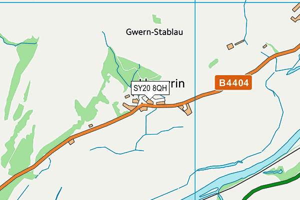 SY20 8QH map - OS VectorMap District (Ordnance Survey) SY20 8QH map - OS VectorMap District (Ordnance Survey)