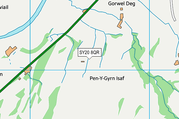 SY20 8QR map - OS VectorMap District (Ordnance Survey) SY20 8QR map - OS VectorMap District (Ordnance Survey)