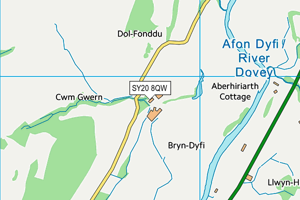 SY20 8QW map - OS VectorMap District (Ordnance Survey) SY20 8QW map - OS VectorMap District (Ordnance Survey)