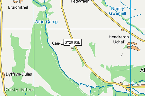 SY20 8SE map - OS VectorMap District (Ordnance Survey)