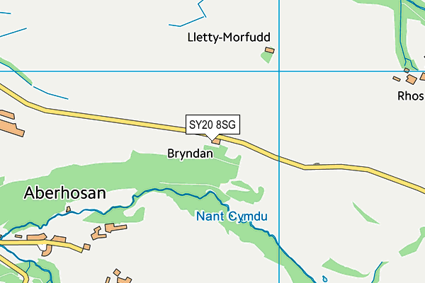 SY20 8SG map - OS VectorMap District (Ordnance Survey) SY20 8SG map - OS VectorMap District (Ordnance Survey)