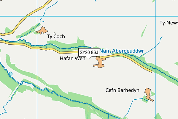 SY20 8SJ map - OS VectorMap District (Ordnance Survey) SY20 8SJ map - OS VectorMap District (Ordnance Survey)