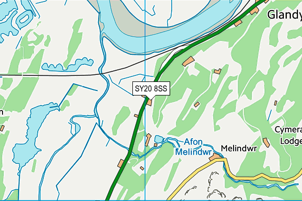 SY20 8SS map - OS VectorMap District (Ordnance Survey) SY20 8SS map - OS VectorMap District (Ordnance Survey)