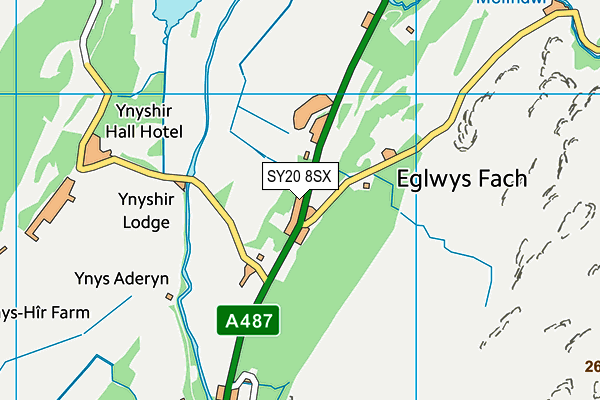 SY20 8SX map - OS VectorMap District (Ordnance Survey) SY20 8SX map - OS VectorMap District (Ordnance Survey)