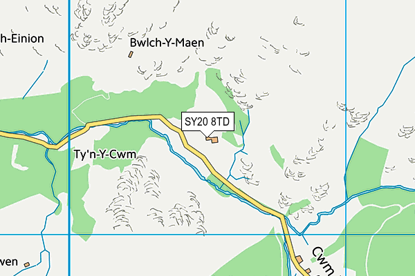 SY20 8TD map - OS VectorMap District (Ordnance Survey) SY20 8TD map - OS VectorMap District (Ordnance Survey)