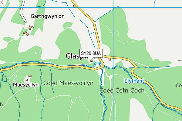 SY20 8UA map - OS VectorMap District (Ordnance Survey) SY20 8UA map - OS VectorMap District (Ordnance Survey)