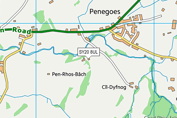 SY20 8UL map - OS VectorMap District (Ordnance Survey) SY20 8UL map - OS VectorMap District (Ordnance Survey)