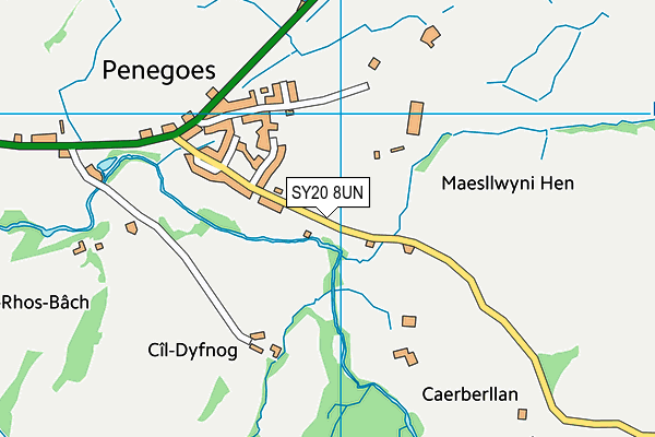 SY20 8UN map - OS VectorMap District (Ordnance Survey) SY20 8UN map - OS VectorMap District (Ordnance Survey)