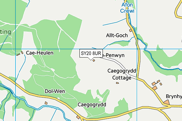 SY20 8UR map - OS VectorMap District (Ordnance Survey) SY20 8UR map - OS VectorMap District (Ordnance Survey)