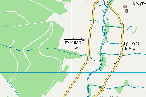 SY20 9AG map - OS VectorMap District (Ordnance Survey) SY20 9AG map - OS VectorMap District (Ordnance Survey)