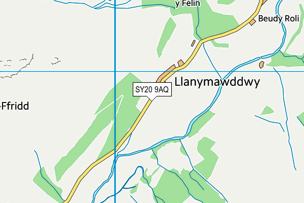 SY20 9AQ map - OS VectorMap District (Ordnance Survey) SY20 9AQ map - OS VectorMap District (Ordnance Survey)