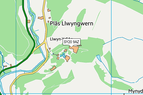 SY20 9AZ map - OS VectorMap District (Ordnance Survey) SY20 9AZ map - OS VectorMap District (Ordnance Survey)