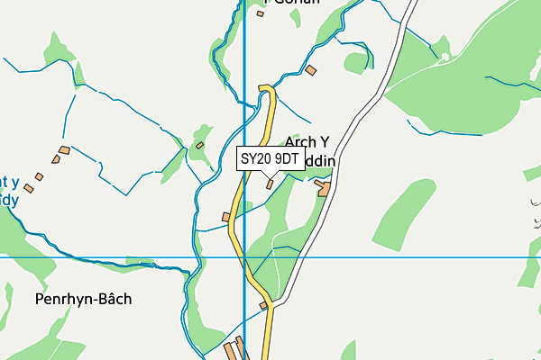 SY20 9DT map - OS VectorMap District (Ordnance Survey) SY20 9DT map - OS VectorMap District (Ordnance Survey)