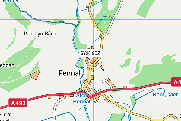SY20 9DZ map - OS VectorMap District (Ordnance Survey) SY20 9DZ map - OS VectorMap District (Ordnance Survey)