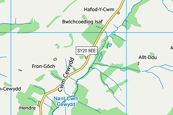 SY20 9EE map - OS VectorMap District (Ordnance Survey) SY20 9EE map - OS VectorMap District (Ordnance Survey)