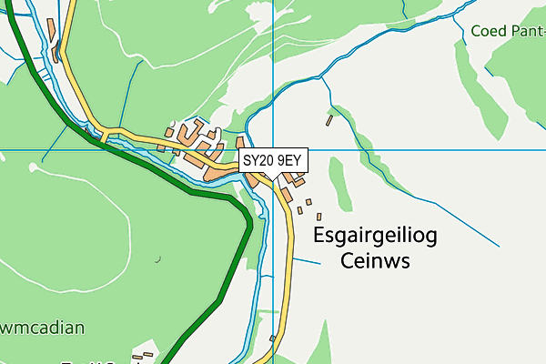 SY20 9EY map - OS VectorMap District (Ordnance Survey) SY20 9EY map - OS VectorMap District (Ordnance Survey)