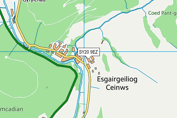 SY20 9EZ map - OS VectorMap District (Ordnance Survey) SY20 9EZ map - OS VectorMap District (Ordnance Survey)