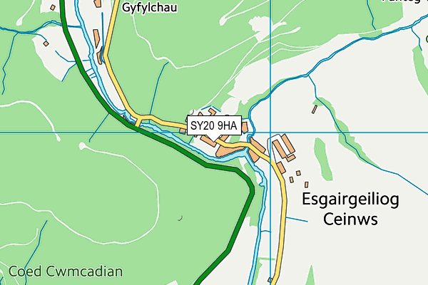 SY20 9HA map - OS VectorMap District (Ordnance Survey) SY20 9HA map - OS VectorMap District (Ordnance Survey)