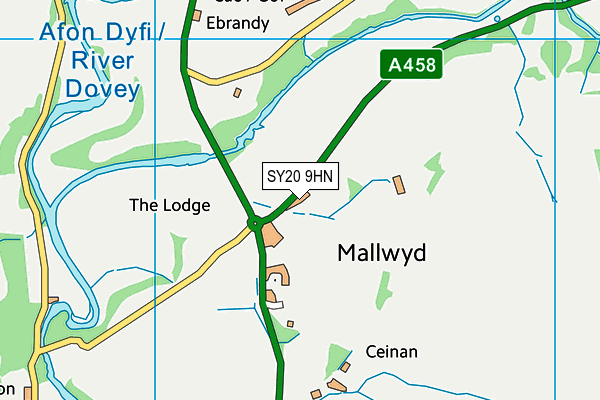 SY20 9HN map - OS VectorMap District (Ordnance Survey) SY20 9HN map - OS VectorMap District (Ordnance Survey)