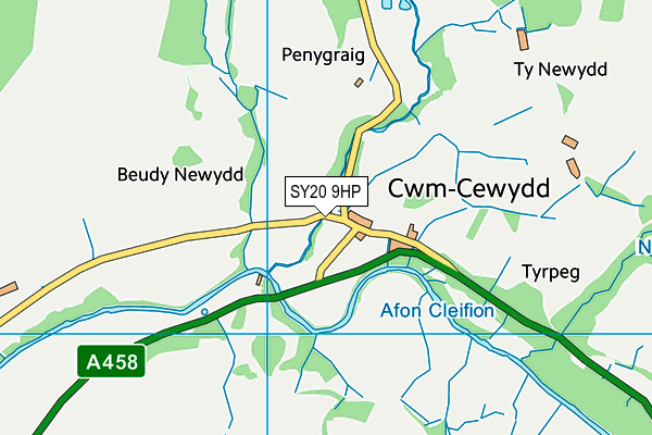 SY20 9HP map - OS VectorMap District (Ordnance Survey) SY20 9HP map - OS VectorMap District (Ordnance Survey)
