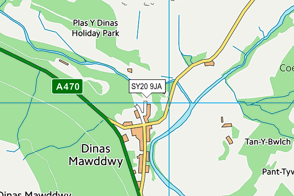 SY20 9JA map - OS VectorMap District (Ordnance Survey) SY20 9JA map - OS VectorMap District (Ordnance Survey)
