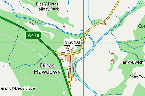 SY20 9JB map - OS VectorMap District (Ordnance Survey)