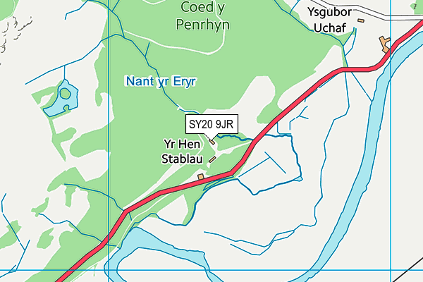 SY20 9JR map - OS VectorMap District (Ordnance Survey) SY20 9JR map - OS VectorMap District (Ordnance Survey)