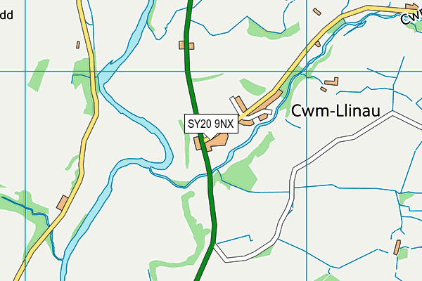 SY20 9NX map - OS VectorMap District (Ordnance Survey) SY20 9NX map - OS VectorMap District (Ordnance Survey)