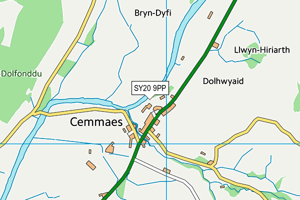 SY20 9PP map - OS VectorMap District (Ordnance Survey) SY20 9PP map - OS VectorMap District (Ordnance Survey)