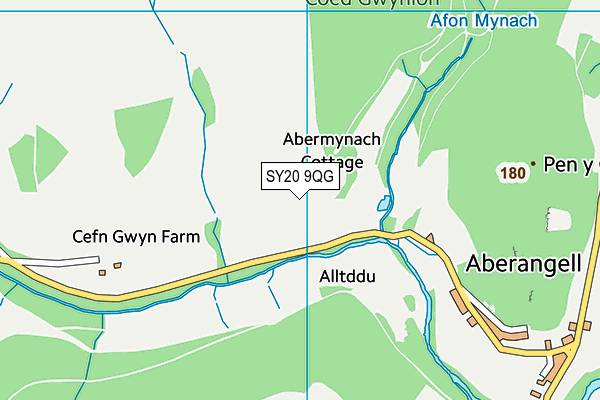 SY20 9QG map - OS VectorMap District (Ordnance Survey) SY20 9QG map - OS VectorMap District (Ordnance Survey)