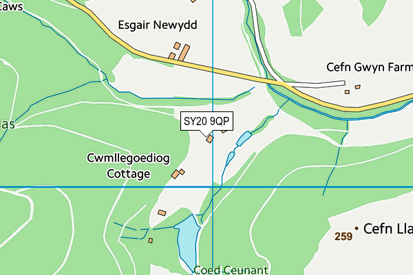 SY20 9QP map - OS VectorMap District (Ordnance Survey) SY20 9QP map - OS VectorMap District (Ordnance Survey)