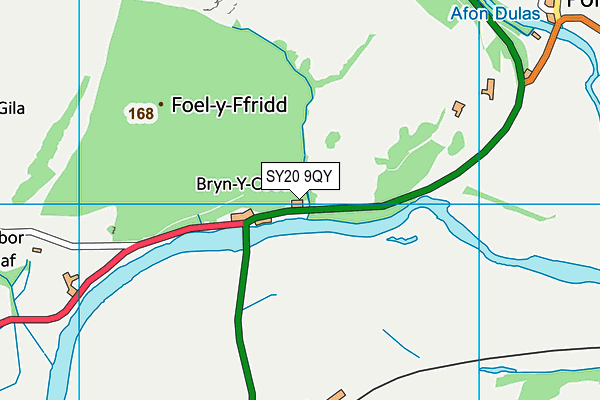 SY20 9QY map - OS VectorMap District (Ordnance Survey) SY20 9QY map - OS VectorMap District (Ordnance Survey)