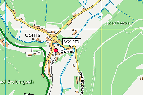 SY20 9TD map - OS VectorMap District (Ordnance Survey) SY20 9TD map - OS VectorMap District (Ordnance Survey)