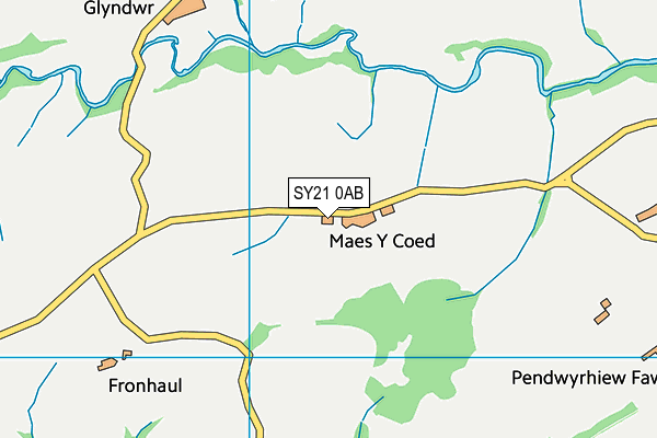 SY21 0AB map - OS VectorMap District (Ordnance Survey) SY21 0AB map - OS VectorMap District (Ordnance Survey)