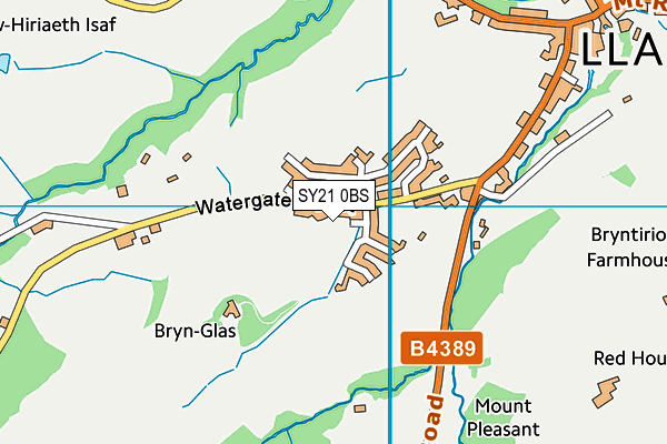 SY21 0BS map - OS VectorMap District (Ordnance Survey) SY21 0BS map - OS VectorMap District (Ordnance Survey)