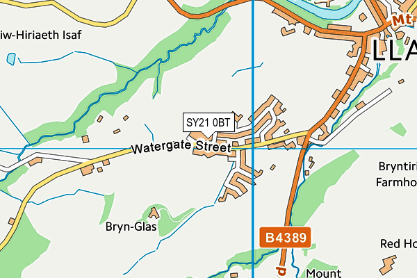 SY21 0BT map - OS VectorMap District (Ordnance Survey) SY21 0BT map - OS VectorMap District (Ordnance Survey)