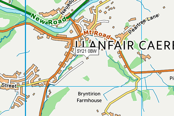 SY21 0BW map - OS VectorMap District (Ordnance Survey) SY21 0BW map - OS VectorMap District (Ordnance Survey)