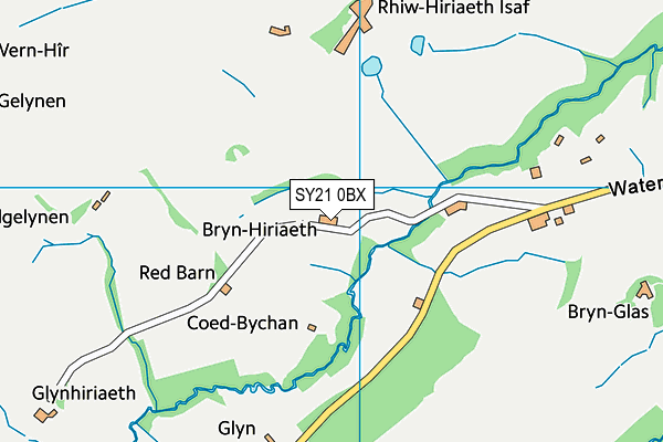 SY21 0BX map - OS VectorMap District (Ordnance Survey) SY21 0BX map - OS VectorMap District (Ordnance Survey)