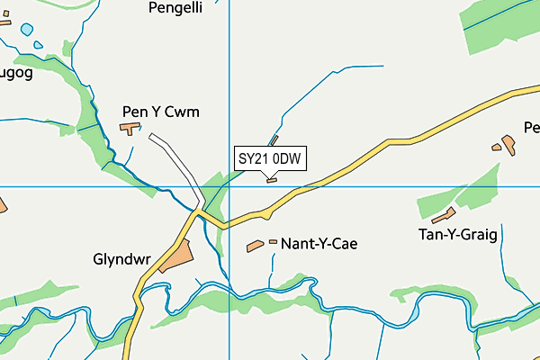 SY21 0DW map - OS VectorMap District (Ordnance Survey) SY21 0DW map - OS VectorMap District (Ordnance Survey)