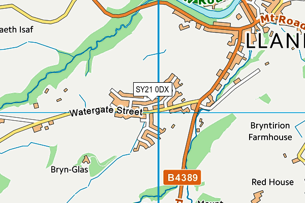 SY21 0DX map - OS VectorMap District (Ordnance Survey) SY21 0DX map - OS VectorMap District (Ordnance Survey)