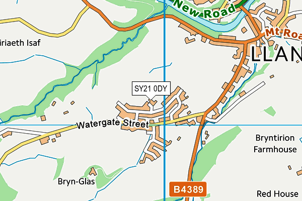 SY21 0DY map - OS VectorMap District (Ordnance Survey) SY21 0DY map - OS VectorMap District (Ordnance Survey)