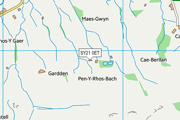 SY21 0ET map - OS VectorMap District (Ordnance Survey) SY21 0ET map - OS VectorMap District (Ordnance Survey)
