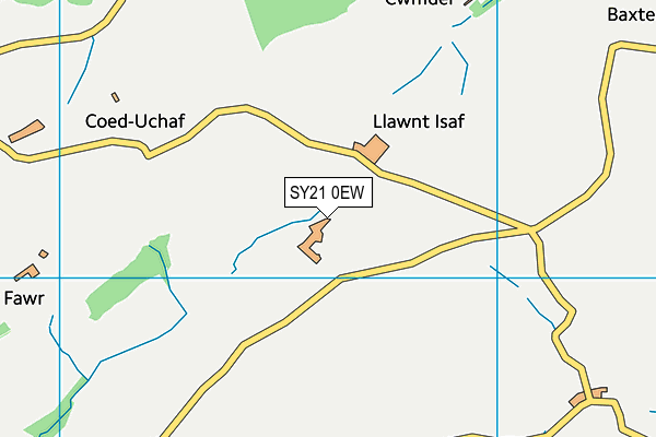 SY21 0EW map - OS VectorMap District (Ordnance Survey) SY21 0EW map - OS VectorMap District (Ordnance Survey)
