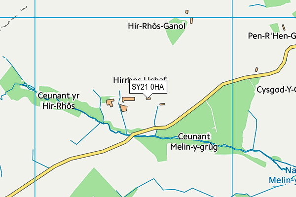 SY21 0HA map - OS VectorMap District (Ordnance Survey) SY21 0HA map - OS VectorMap District (Ordnance Survey)