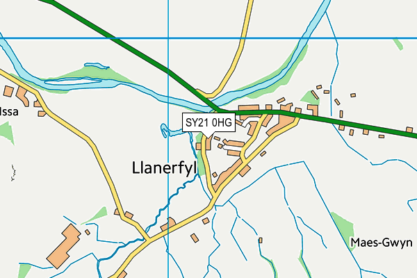 SY21 0HG map - OS VectorMap District (Ordnance Survey) SY21 0HG map - OS VectorMap District (Ordnance Survey)