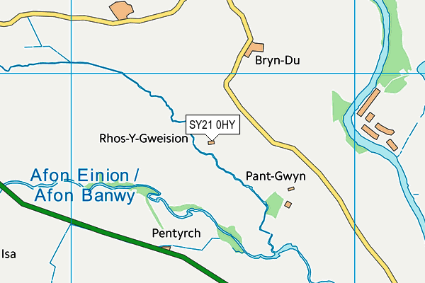 SY21 0HY map - OS VectorMap District (Ordnance Survey) SY21 0HY map - OS VectorMap District (Ordnance Survey)