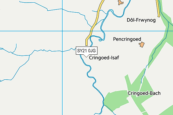 SY21 0JG map - OS VectorMap District (Ordnance Survey) SY21 0JG map - OS VectorMap District (Ordnance Survey)